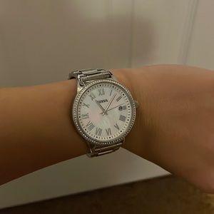 Fossil silver watch